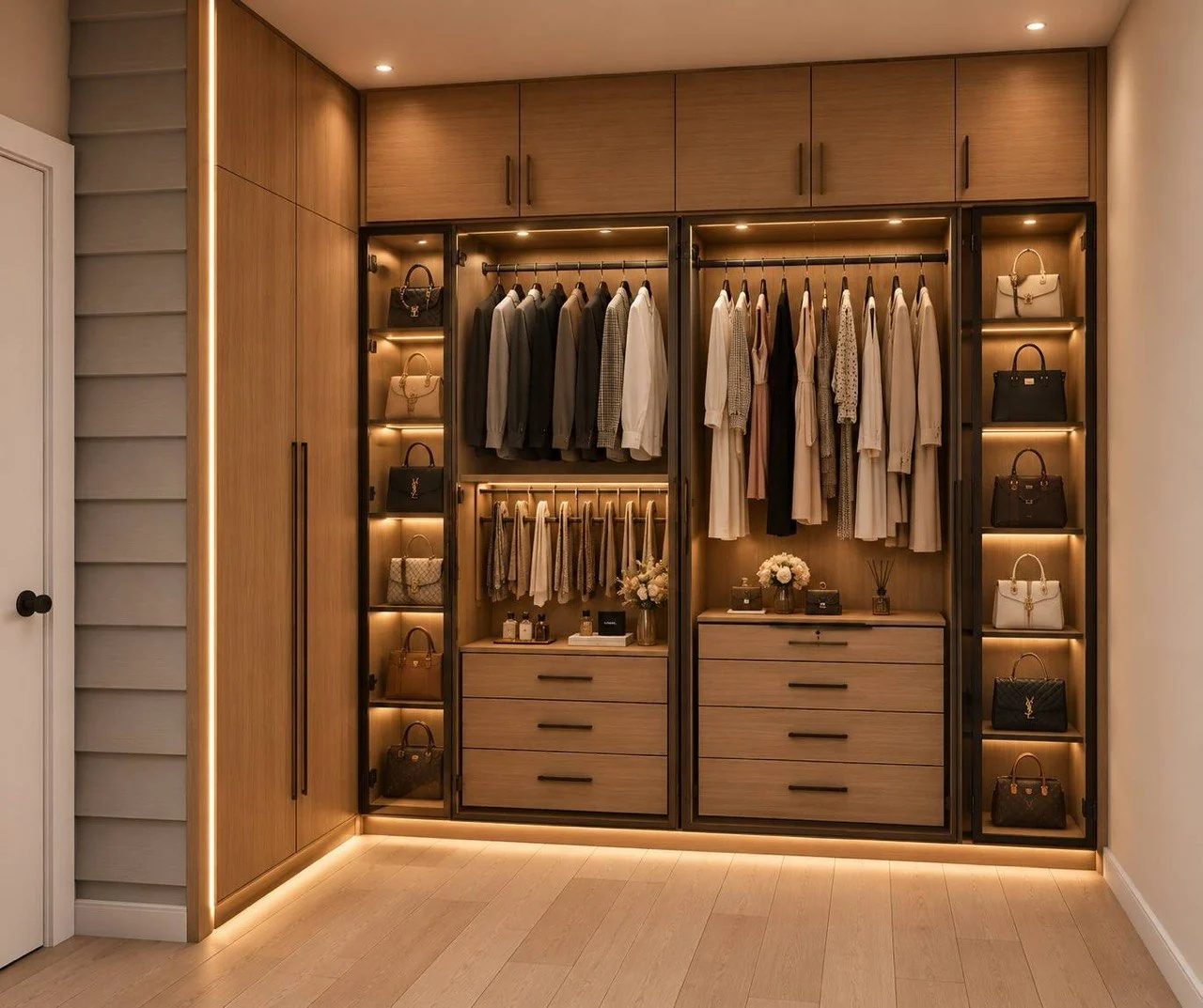 Wardrobe and closet — 3D design visualization