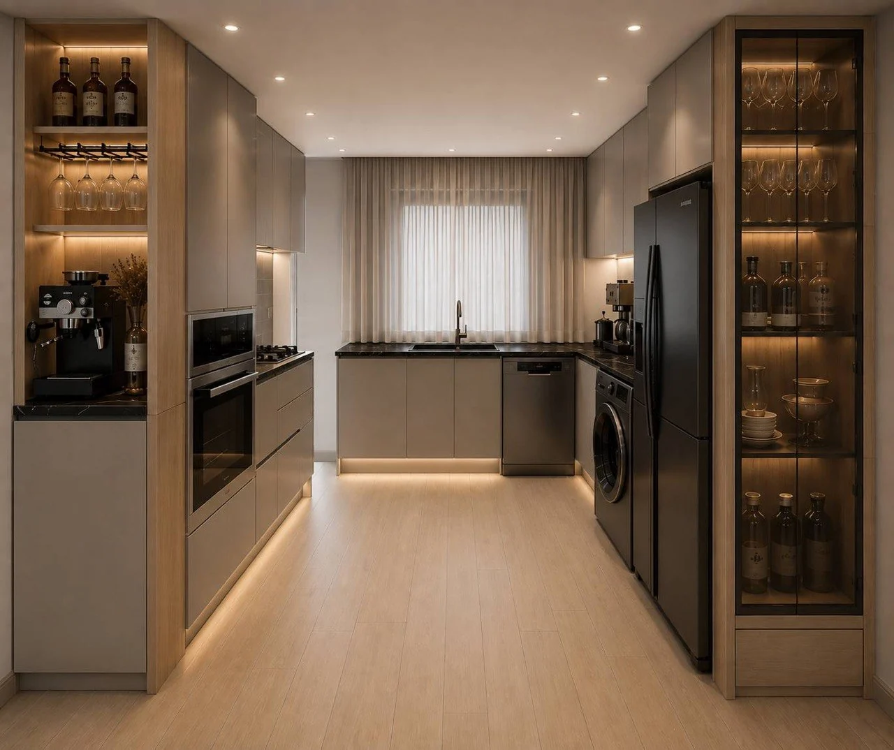 3D design visualization of the proposed kitchen