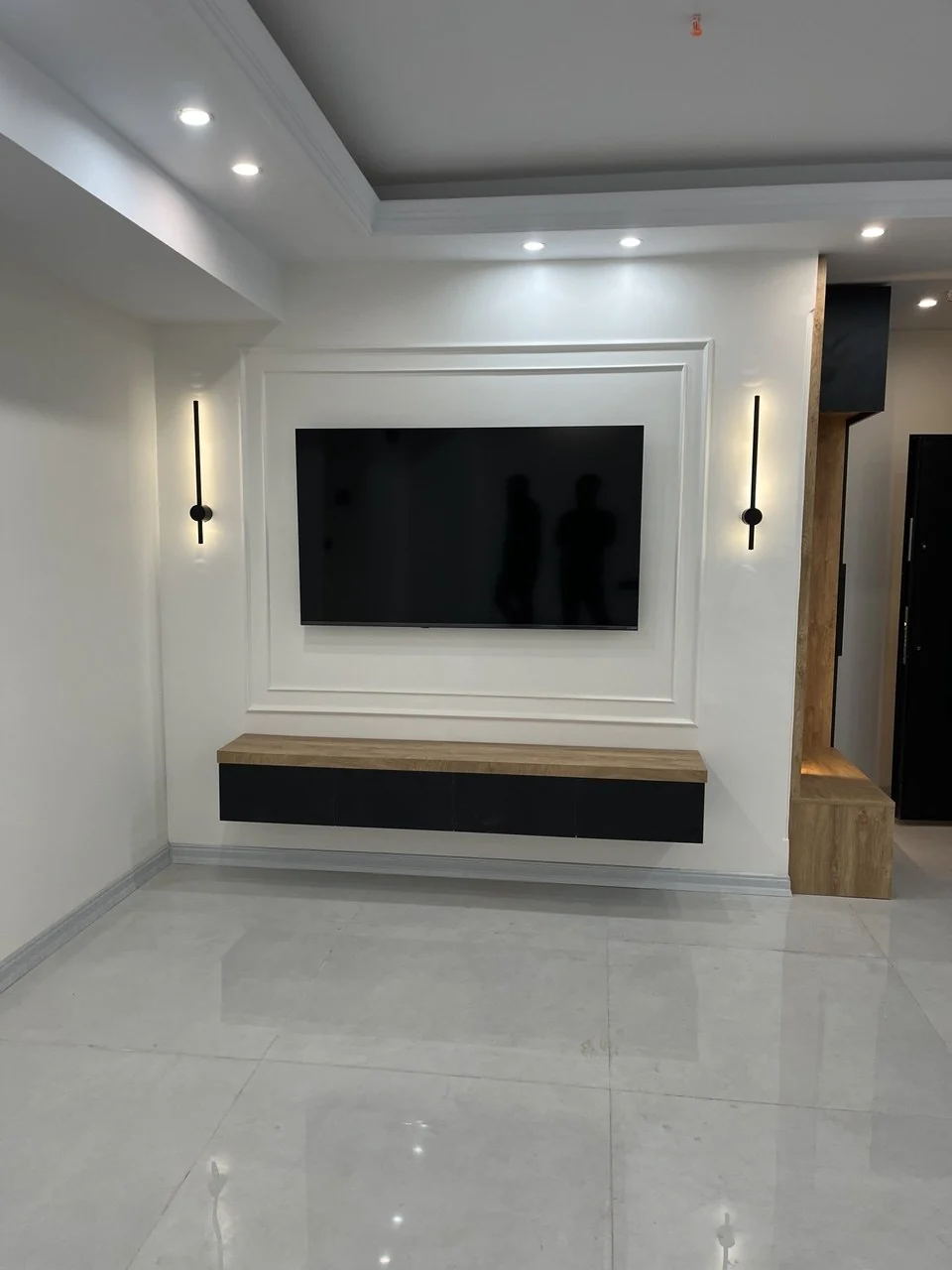 TV wall & media unit — actual installed work