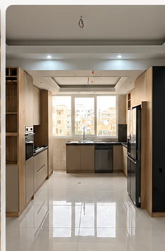 Installed kitchen after completion